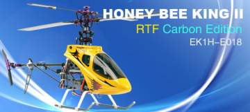 Esky Honeybee King II Mini Electric Rc Helicopter, Carbon and alu version