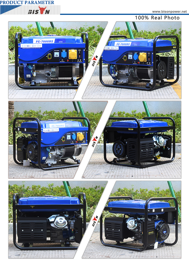 BSION BS6500P 5.1KW Rated Power and 110V/220V/230V/240V/380V Rated Voltage rated power generator