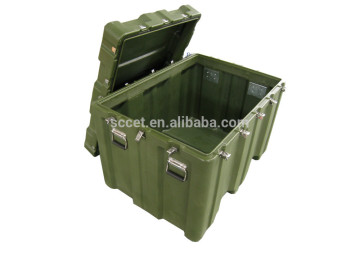 rotational molded army transit case transit container plastic tool case