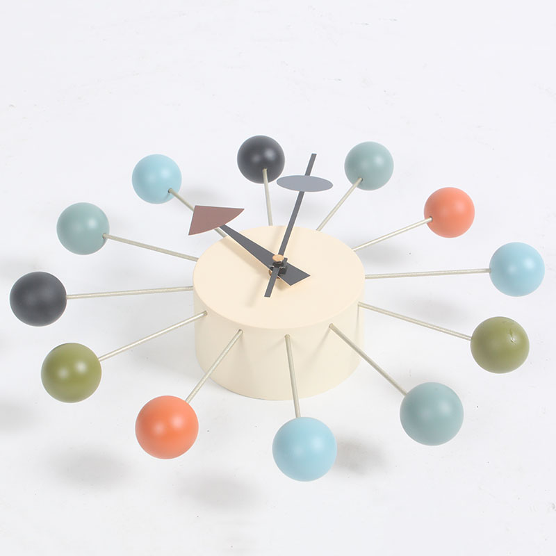 ball clock in orange