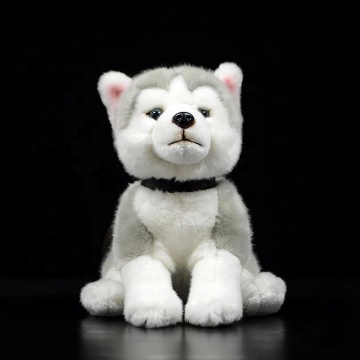 Lifelike Siberian Husky Plush Toy