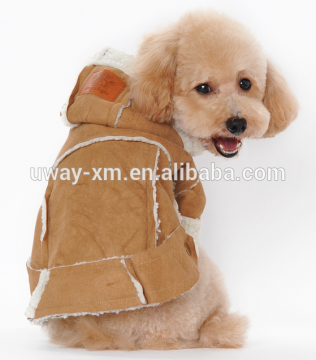 British wind light coffee pet winter coat