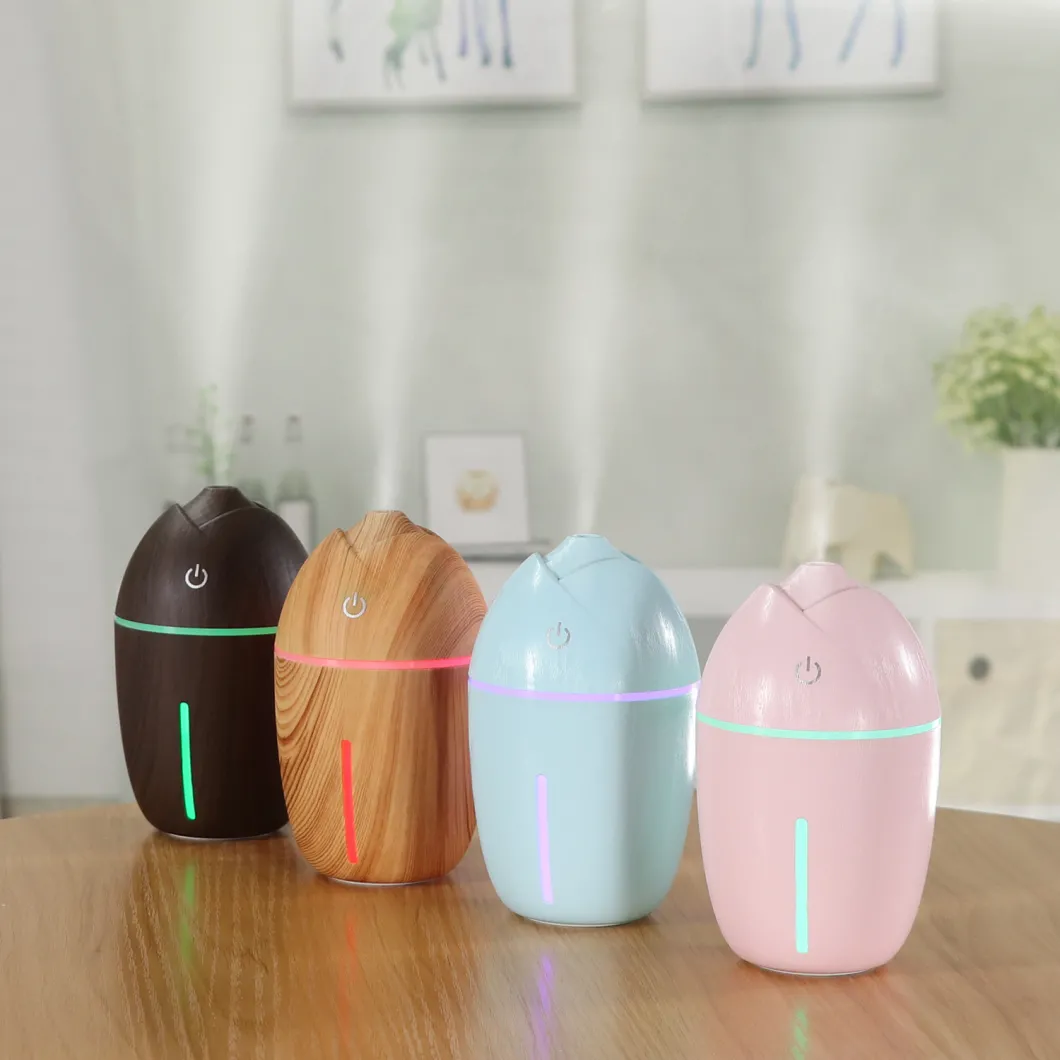 Wood Grain Ultrasonic Air Humidifier USB Humidifier Aroma Diffuser