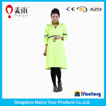 Maiyu waterproof windbreak women's trench rain jacket