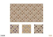 Flat Leather Stacks With Weave Pattern