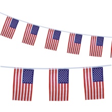 good quality string customized bunting national flag