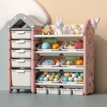 Movable Toy Shelf Storage Box