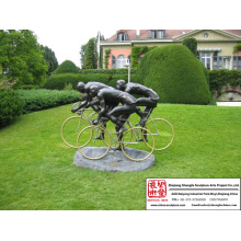 Park decoratie bronzen sculptuur