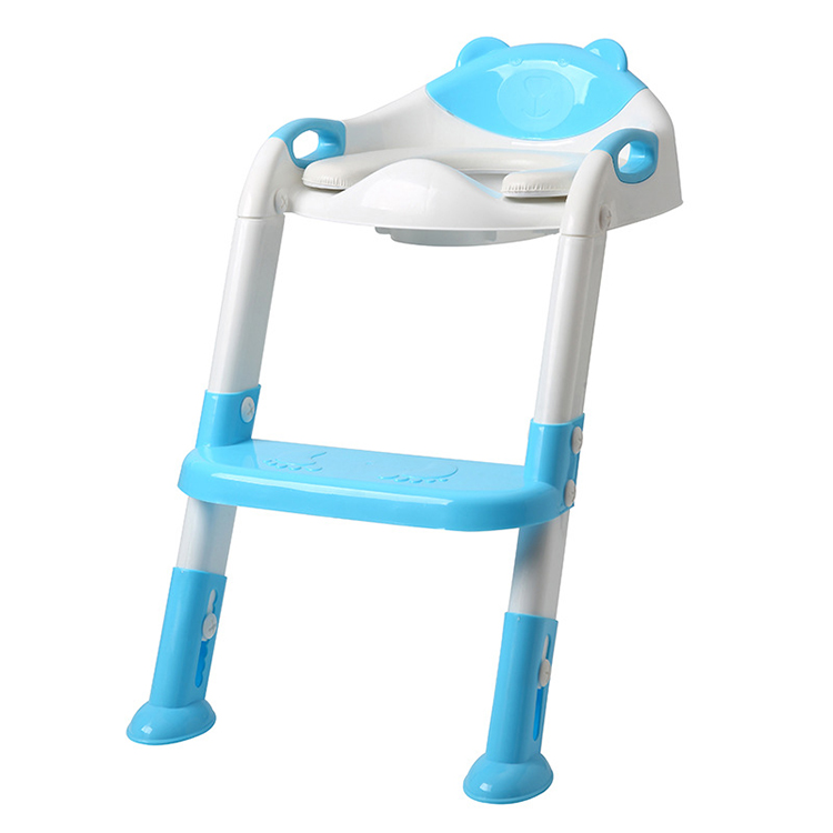 Sturdy Potty Training Seat,Toddlers Seat Toilet Chair, Safety Non-Slip Kids Plastic Toilet Training Seat with Step Stool Ladder