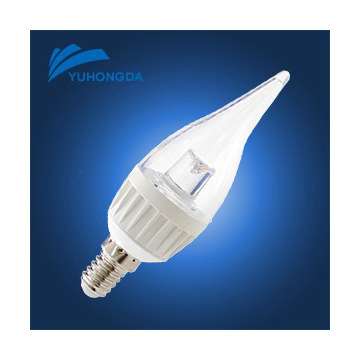 3w LED dimmable pc clear  candle light for american market