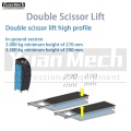 High Profile Double Scissor Lift Inground