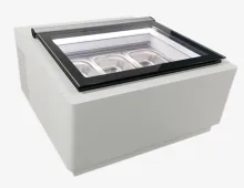 Italian Portable Countertop Bakery Gelato Freezer Machine Ice Cream Fridge Display Showcase