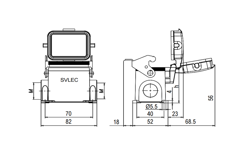 H6B Side Entry Cover Metal Hood