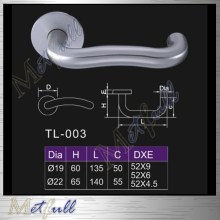 Modern Style Slightly Curved Lever Hollow Handle