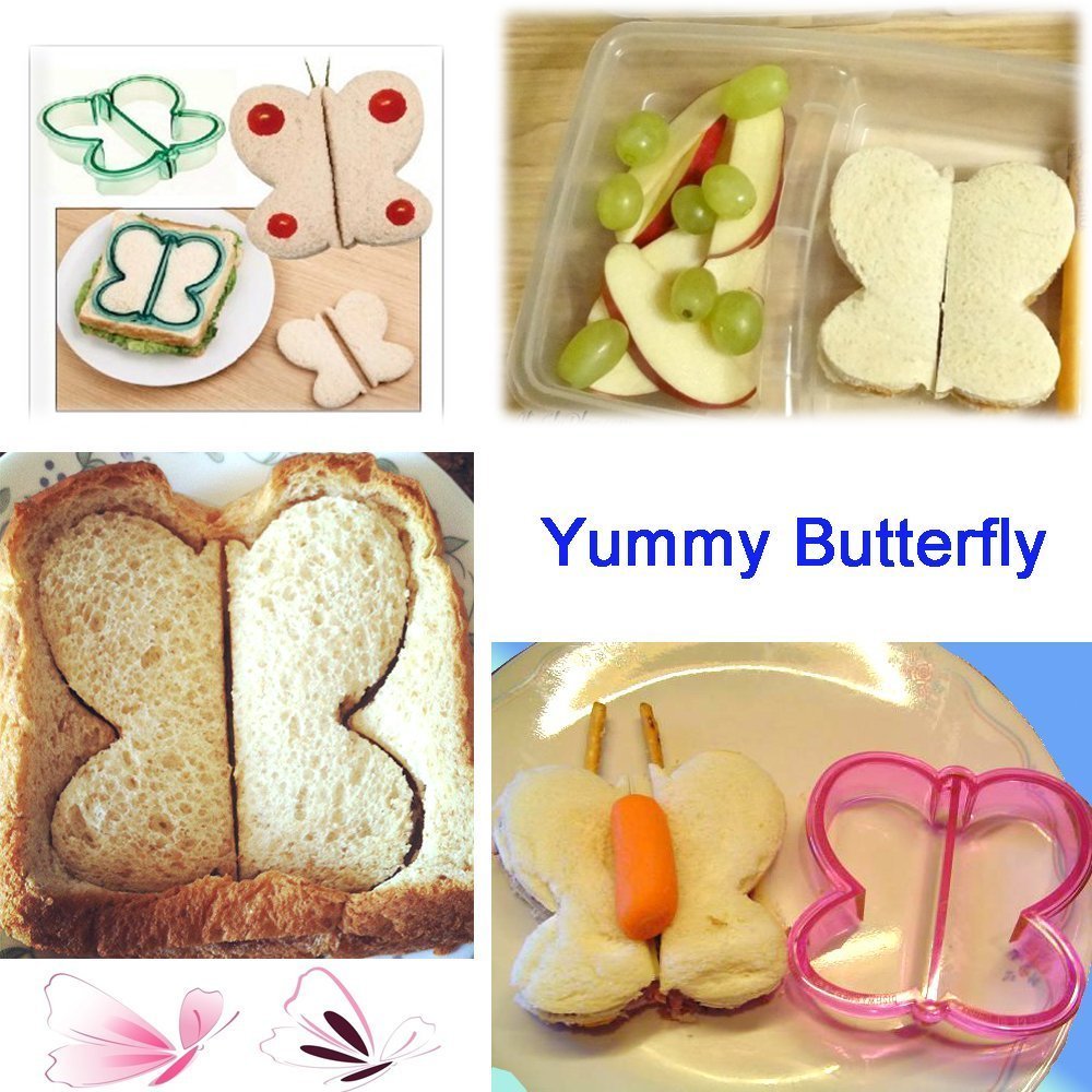 9PCS Colorful Kids Sandwich Bread Cookie Cutter