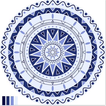 W 100% bawełny organicznej Round Beach Towel Cotton