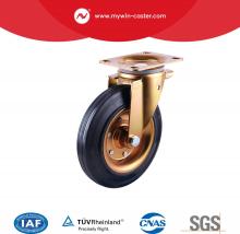 6-8inch Iron Core Swivel Plate Trash Bin Caster