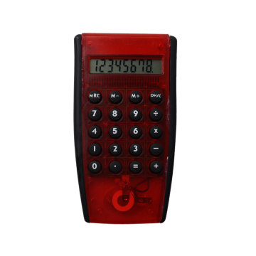 8 Digits Transparent Electronic Handhold Calculator
