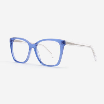 Bevelling modifid Cat-eye Acetate Female Optical Frames