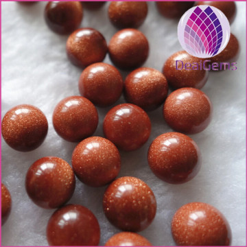wholesale round 10mm no hole gold sand stone Beads