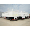 35ton Tri-axle Cargo Box نصف مقطورة