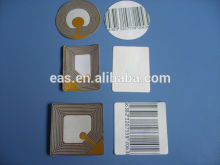 EAS 8.2Mhz rf soft barcode labels use the RF system