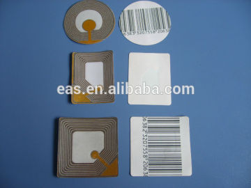 EAS 8.2Mhz rf soft barcode labels use the RF system