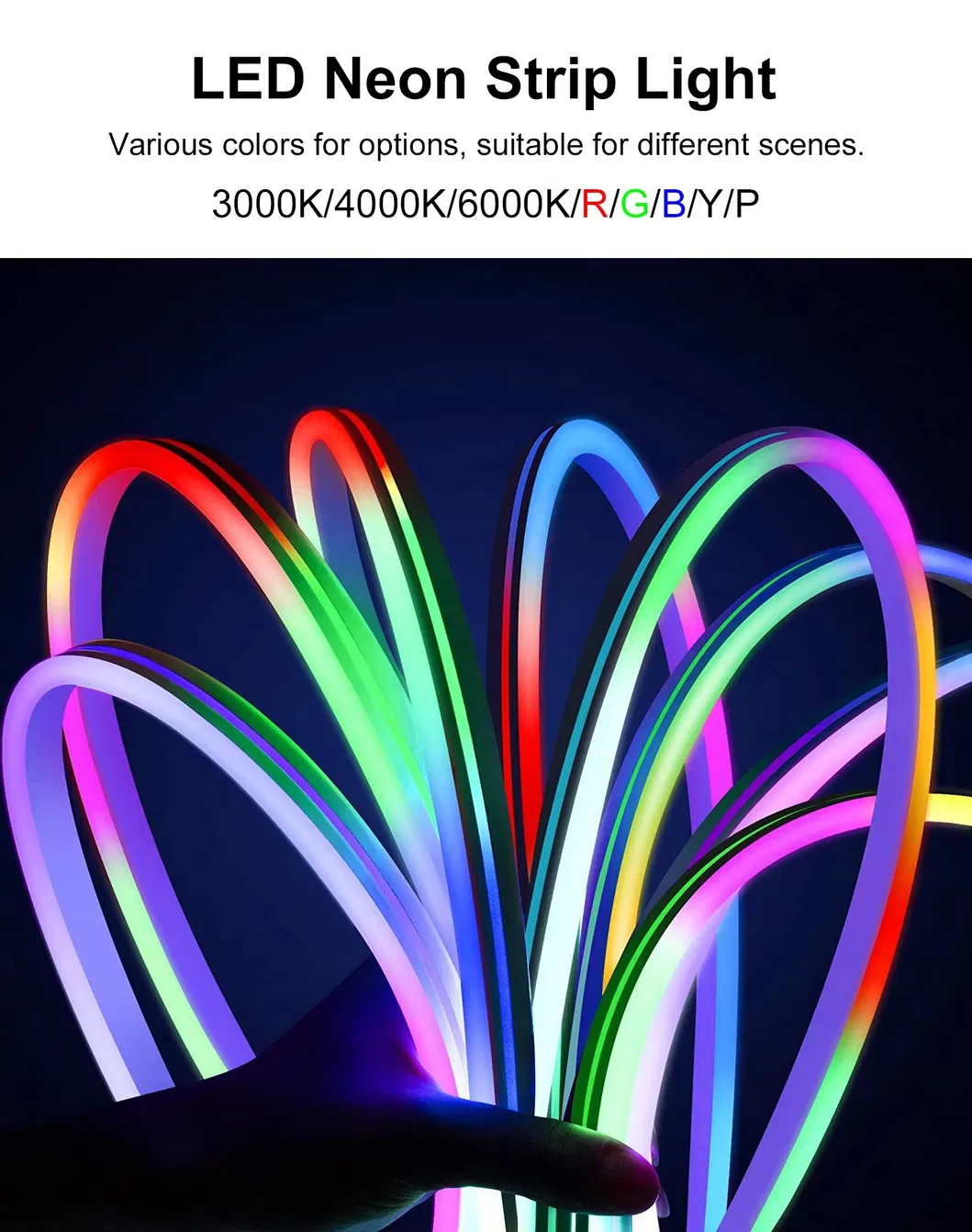 Waterproof Flexible Neon Light Strip 5m SMD 2835 Outdoor Signs