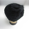 Black Cable Knit Winter Toque