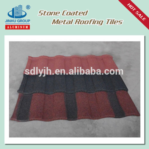 China construction materials colorful sand coated metal roofing tile
