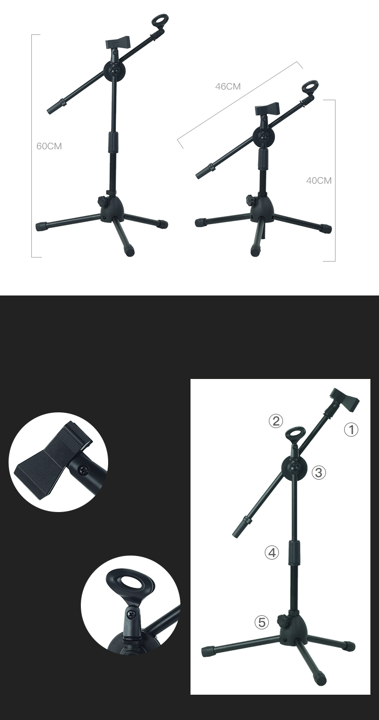 Hot Selling Adjustable Mic Microphone Stand For Kids