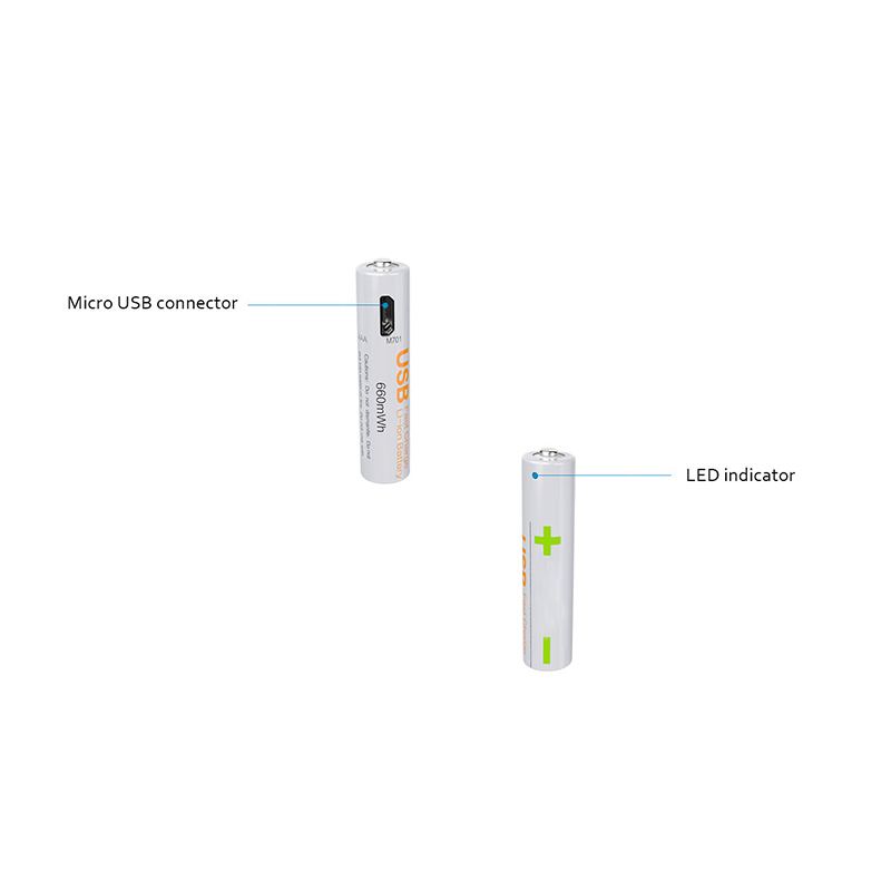 Pile USB Pile AAA MicroUSB rechargeable