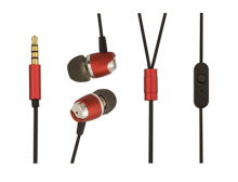 Good quality fashion metal ear piece with mic for mobile phones