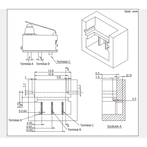 ALPS Công tắc phát hiện loại chống thấm nước