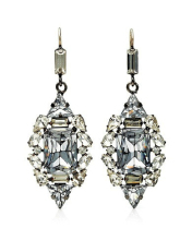 CZ diamond long earrings drop for women
