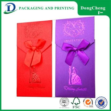Classic type a4 paper handmade a4 wedding invitation card paper