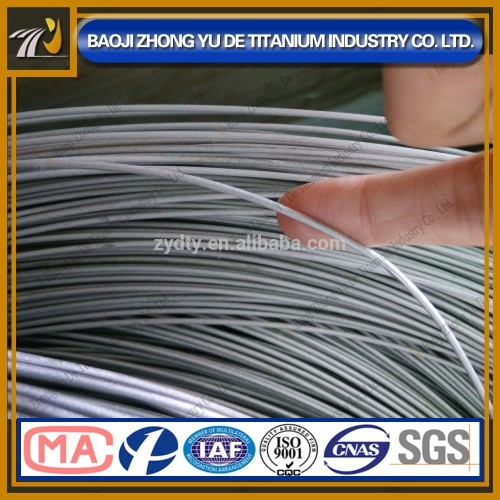 Silver Gr1 Gr2 Pure Round Titanium Wire For Memorial Jewelry