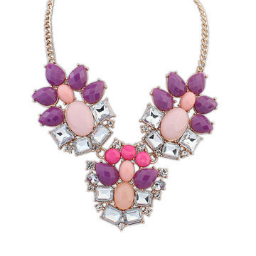 Big Rhinestone Necklace, OEM Orders are Welcome