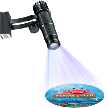 15W DC 12V Vehicle Logo Projector: Spin Image Advertising Projection Lamp for Floor