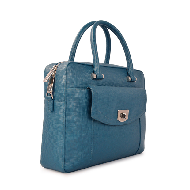 Women fashion leather handle business tote bag