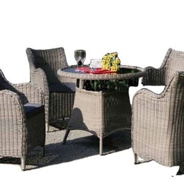 Waterproof Tempered Glass Outdoor Garden Dining Table Sets