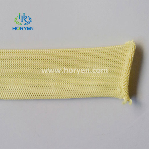 Cutting resistant lightweight aramid fiber braided sleeving