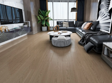 8mm Brown Wide Plank Laminate Flooring