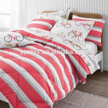 Microfiber dyed color comforter set