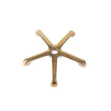 Gold Aluminum Office Chair Components Metal Base R240mm