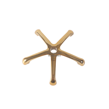 Gold Aluminum Office Chair Components Metal Base R240mm