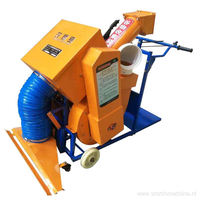 paddy rice grain collecting and bagging machine