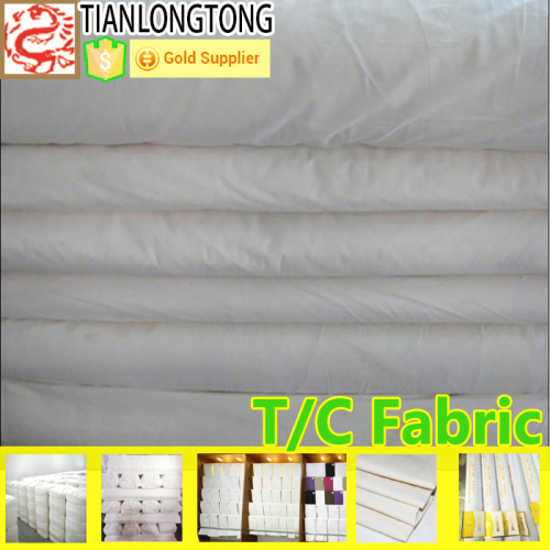 Poly Cotton Plain Fabric T/C 65/35 45X45 133X72 150CM Dyed and White