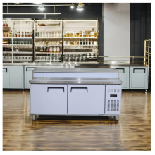 Commercial Refrigerator Freezer Cabinet for Pizza and Salad Prep Tables