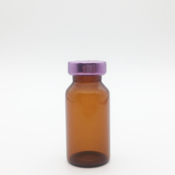 8ml Amber Sterile Serum Vials Pink Cap